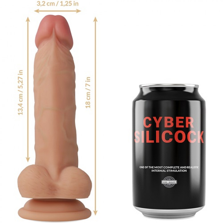 Dildo Cyber Silicock Liquid Silicone - Jude 18 cm