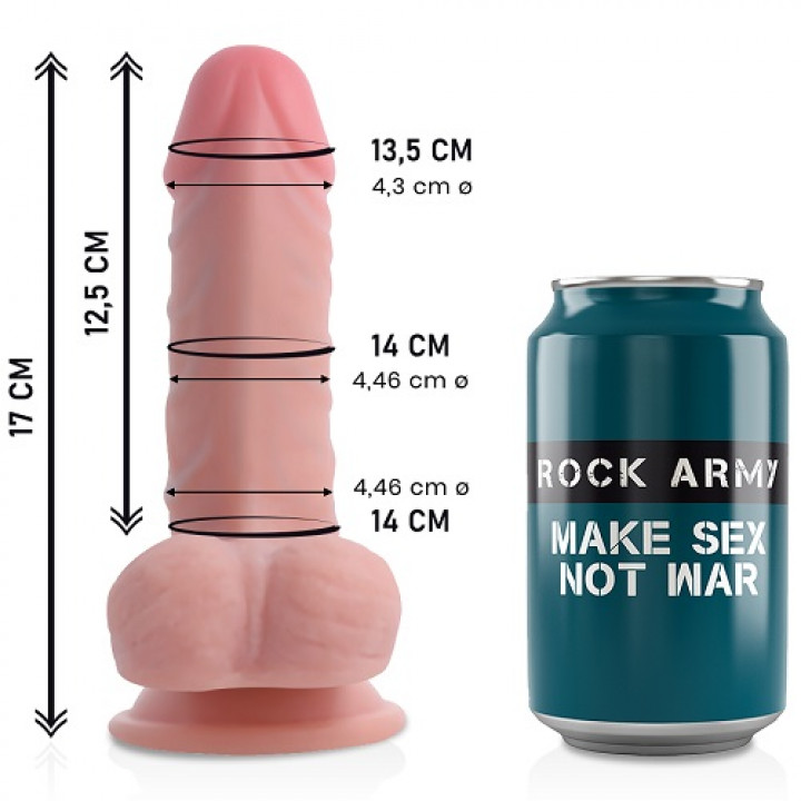 Dildo RockArmy Dual Sensitive - Panzer 17 cm