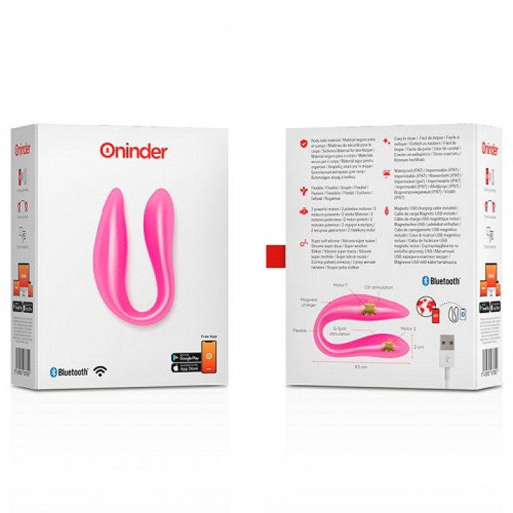 Oninder Double Pleasure Lisboa - Vibrador Casal com App - Rosa