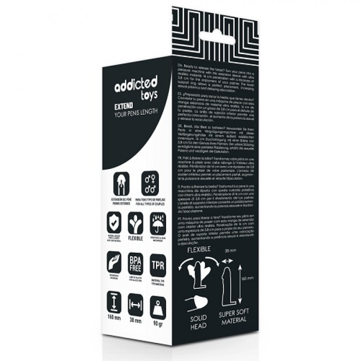 Extensão Para o Pénis Addicted Toys 16 cm