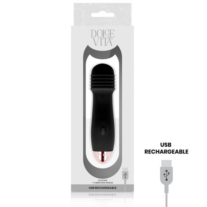 Mini Vibrador Dolce Vita 3 Preto