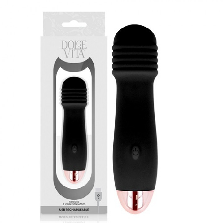 Mini Vibrador Dolce Vita 3 Preto