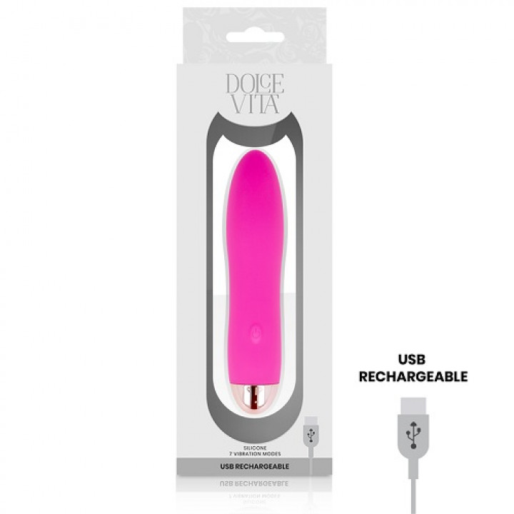 Mini Vibrador Dolce Vita 4 Rosa