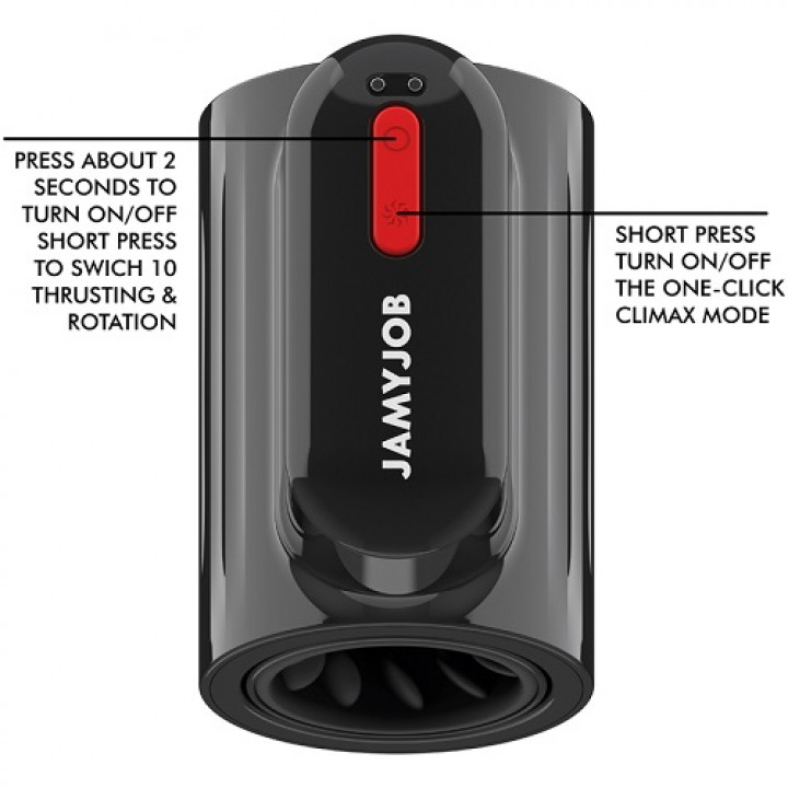 Masturbador Jamyjob Vortex - Turbo com Impulso e Rotação