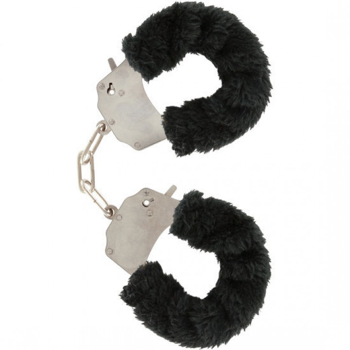 Algemas com Peluche Toyjoy Furry Fun Cuffs Pretas