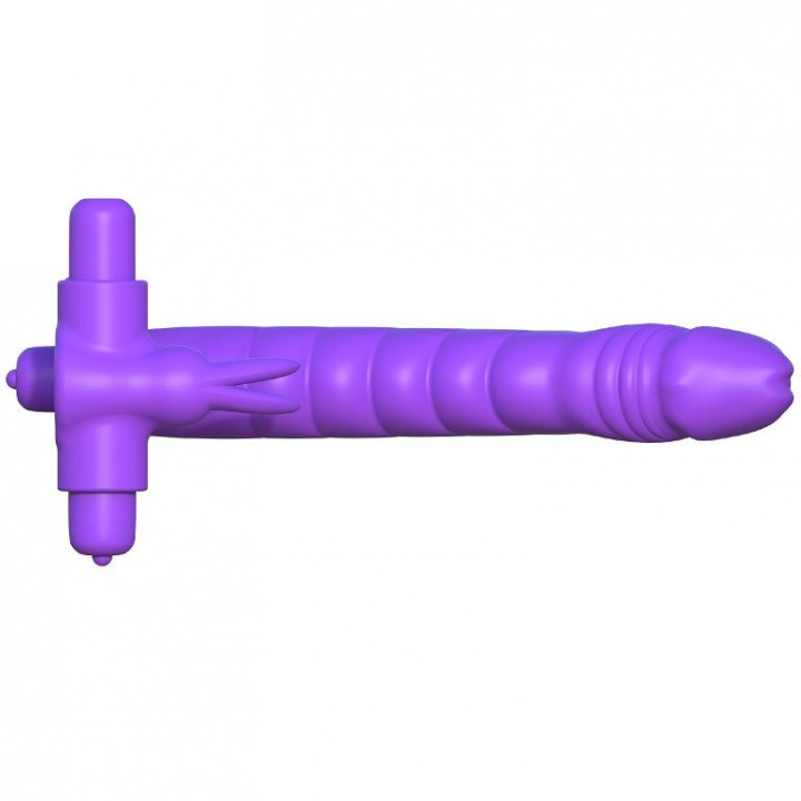 Anel Vibratório - Fantasy C-Ringz Silicone Double Penetrator Rabbit