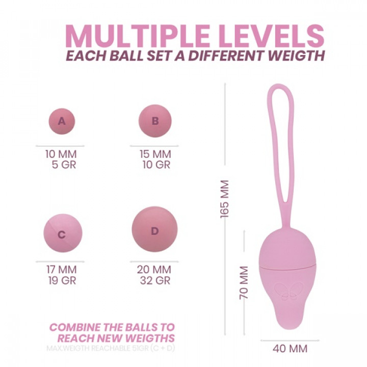 Bolas Vaginais Reabilitação Pelvica Intimichic Pelvis Health I 2.0