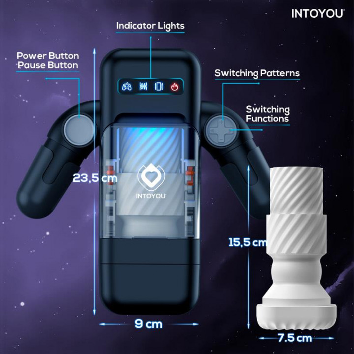 Masturbador Intoyou ELON - Ultimate Thrusting and Vibrating Masturbator with Heating Function