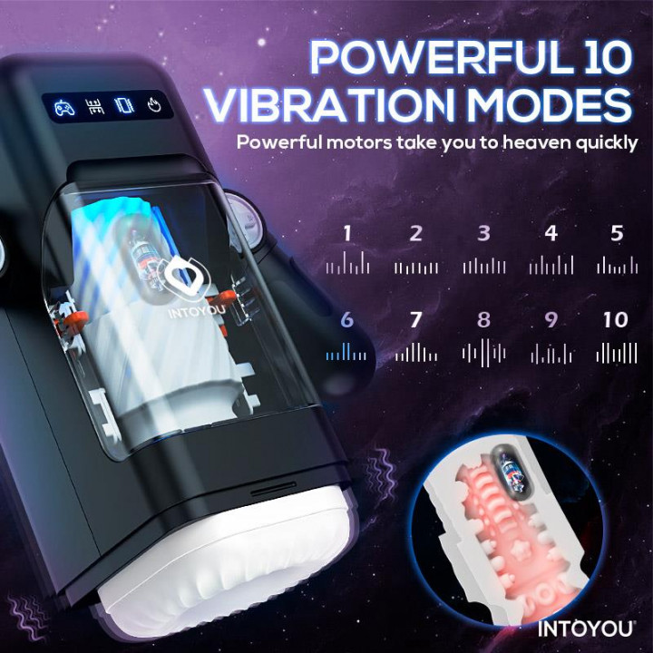 Masturbador Intoyou ELON - Ultimate Thrusting and Vibrating Masturbator with Heating Function