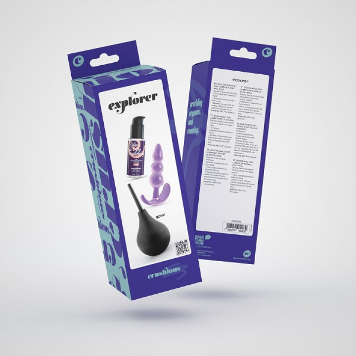 Duche Anal Explorer Crushious com Plug + Lubrificante - 90 ml