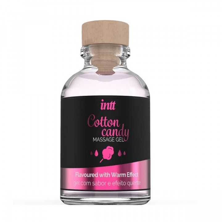 Intt Cotton Candy Massage Gel - Gel Massagem Com Sabor e Efeito Quente 30ml