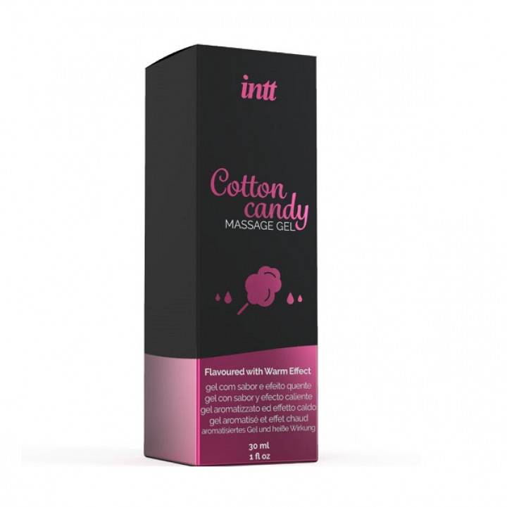 Intt Cotton Candy Massage Gel - Gel Massagem Com Sabor e Efeito Quente 30ml