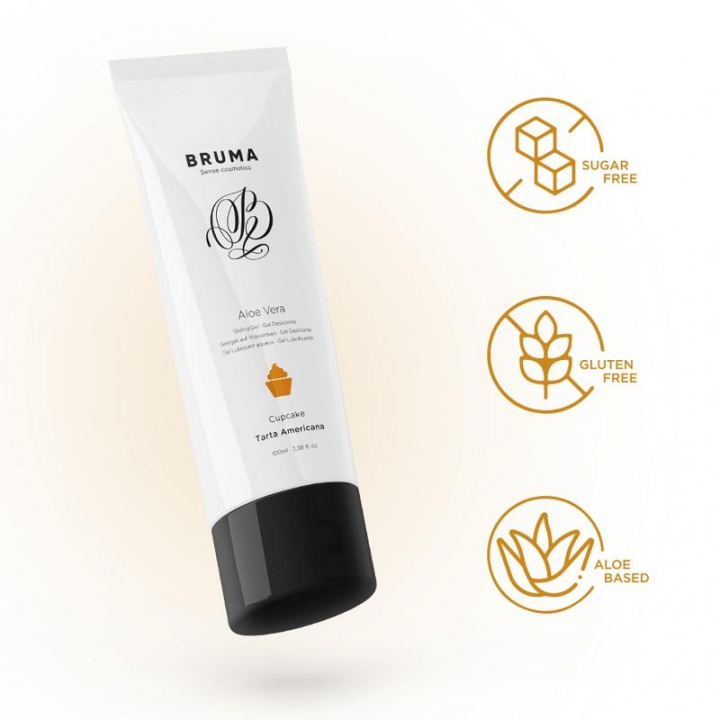 Lubrificante Bruma Com Aloe Vera - Sabor Cupcake 100 ml