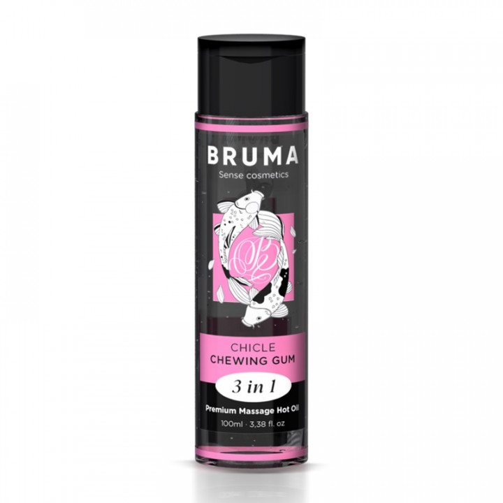 Óleo de Massagem -  Bruma 3 in 1 Premium Massage Hot Oil - Chewing Gum 100 ml