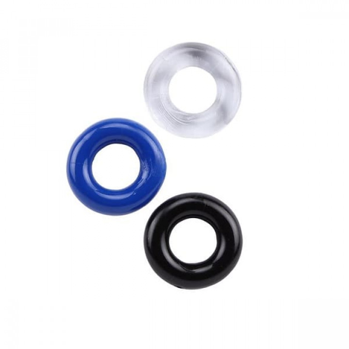 Anéis Pénis - Donut Rings-Assorted 3 Pack
