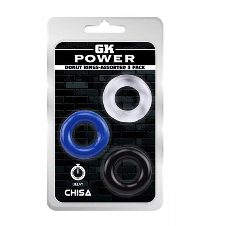 Anéis Pénis - Donut Rings-Assorted 3 Pack