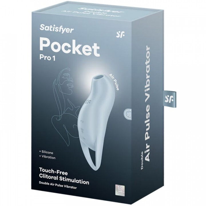 Satisfyer Pocket Pro 1 - Azul Claro