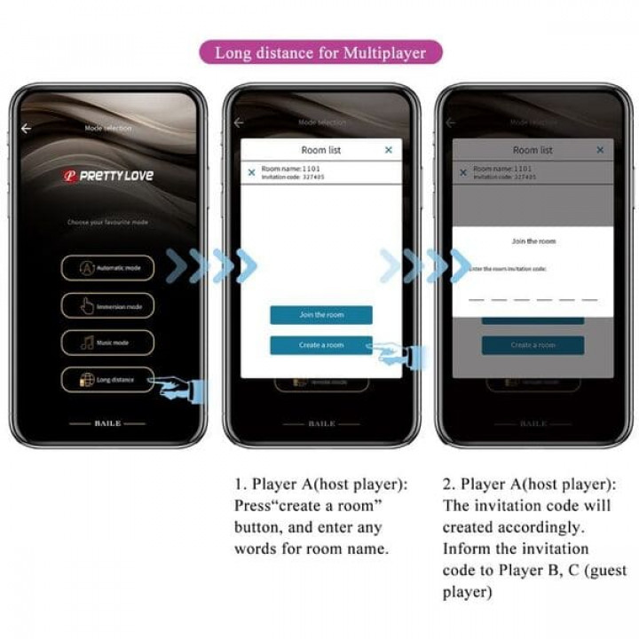 Vibrador de Casal Com App Pretty Love August