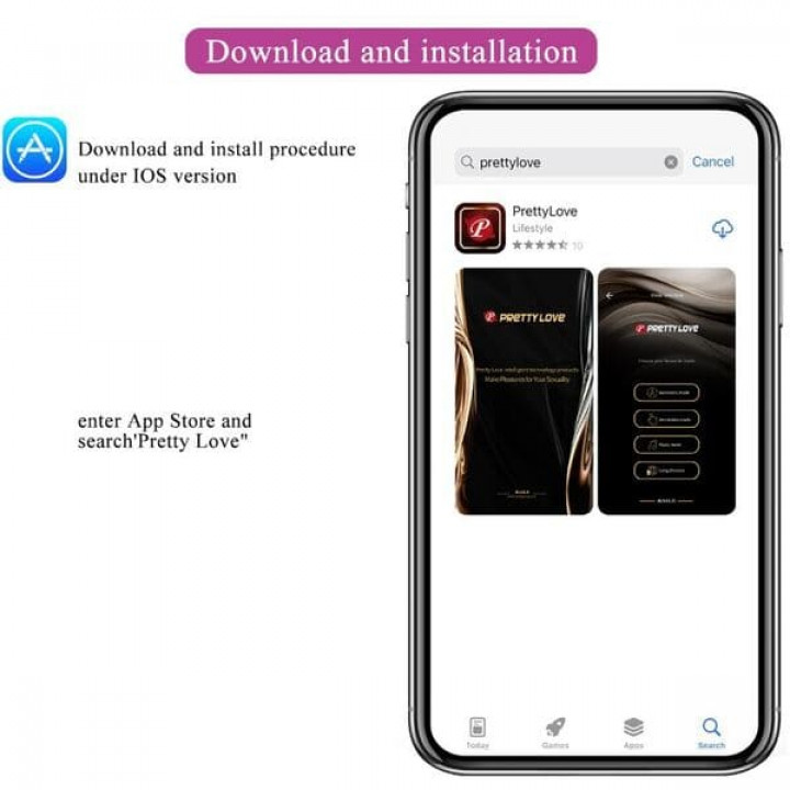 Vibrador de Casal Com App Pretty Love August