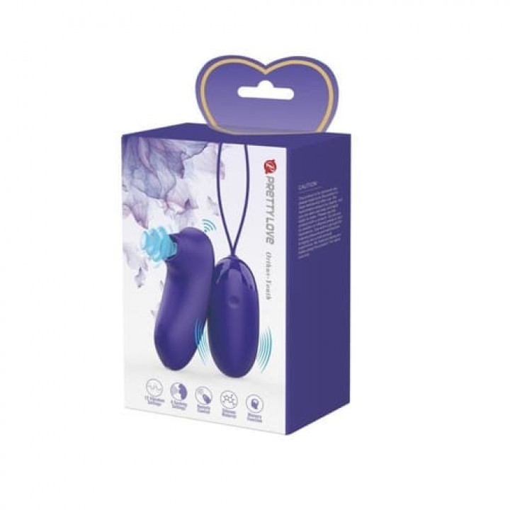 Estimulador de Clitóris + Ovo Vibratório Pretty Love Orthus - Youth