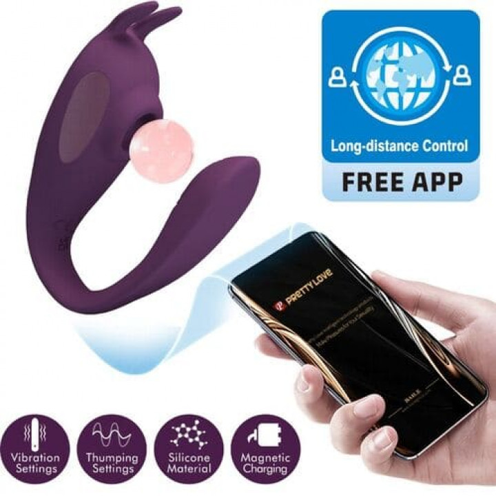 Vibrador de Casal Com App Pretty Love Shey