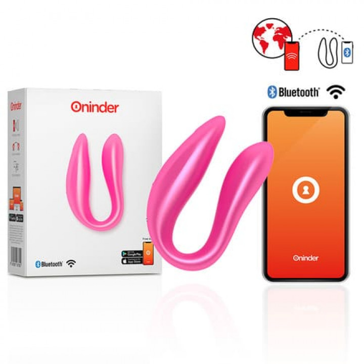 Oninder Double Pleasure Lisboa - Vibrador Casal com App - Rosa