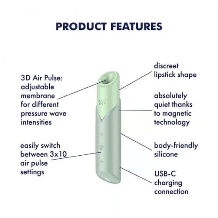 Estimulador de Clitóris Satisfyer Naughty Kiss