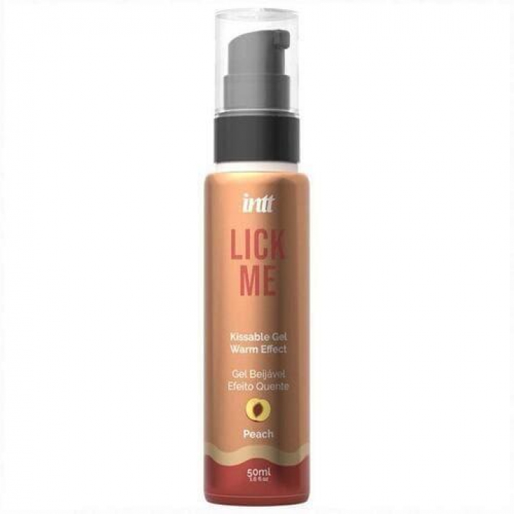 Gel Beijável Com Efeito Quente Intt Lick Me - Pêssego 50 ml