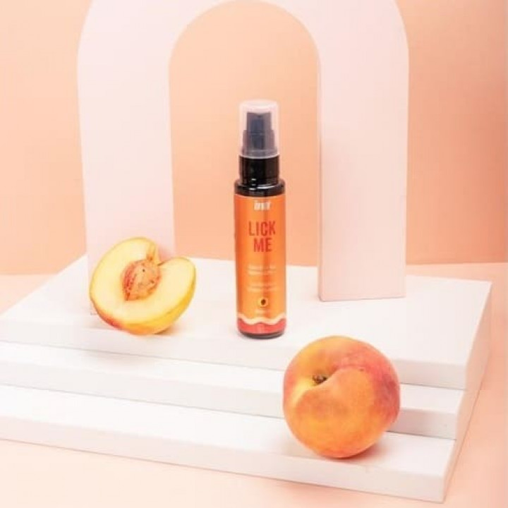 Gel Beijável Com Efeito Quente Intt Lick Me - Pêssego 50 ml