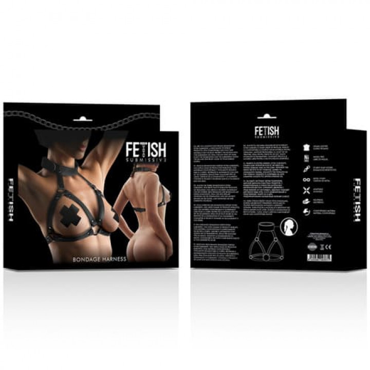 Arnês de Peito Fetish Submissive Bondage
