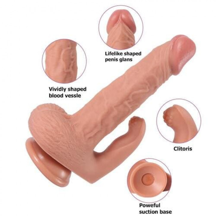 Vibrador Realístico Shequ Haydon 21.5 x 4 cm