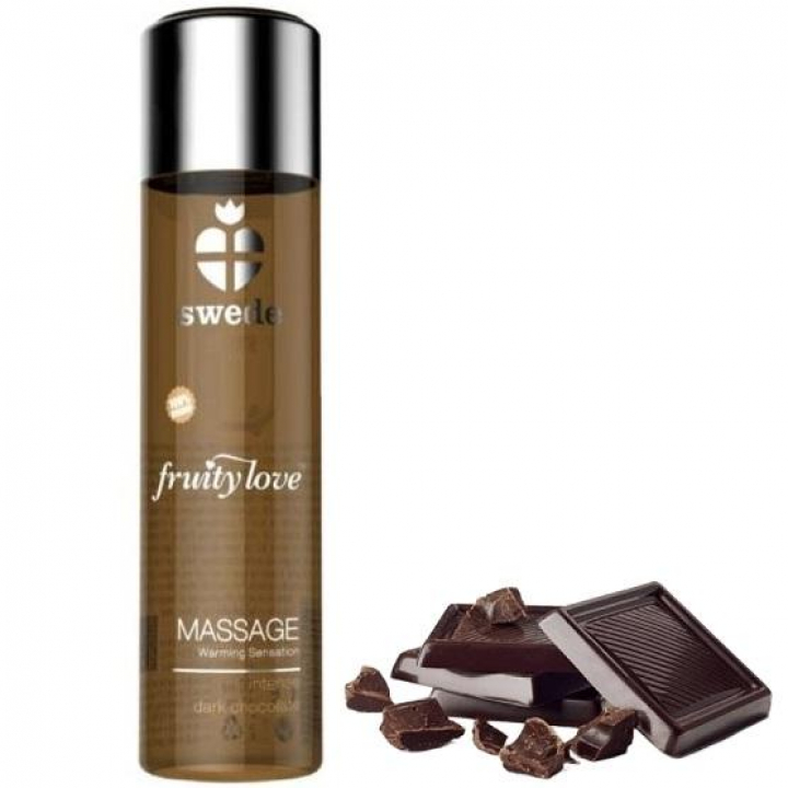 Óleo de Massagem Efeito Quente Swede Fruity Love - Chocolate Negro Intenso 60 ml