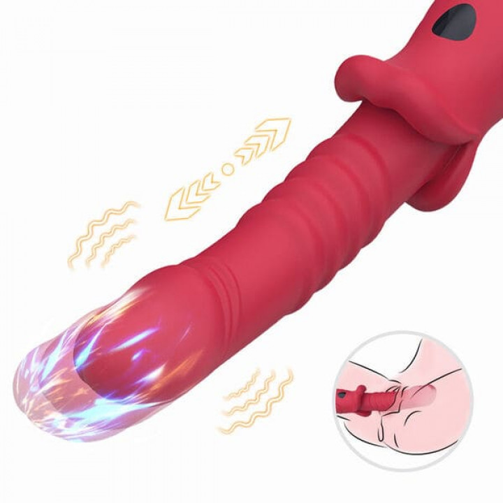 Vibrador Armony Vermelho - Impulso + Vibração