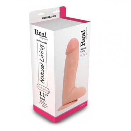 Dildo Realístico Real Rapture Sky Emotion 11' 28 cm Branco