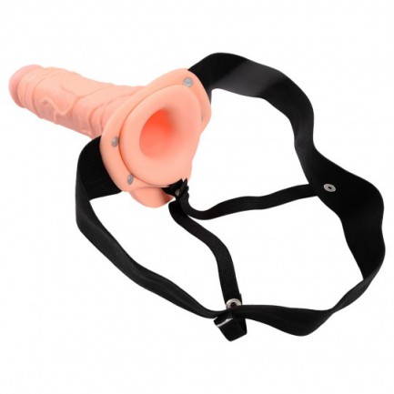 Strap-On Oco Com Testiculos Real Rapture Air Feeling 8' Branco