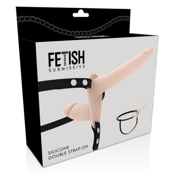 Silicone Double Strap On Fetish Submissive