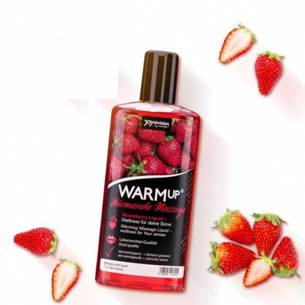 Óleo de Massagem Joydivision Warmup Morango 150 ml