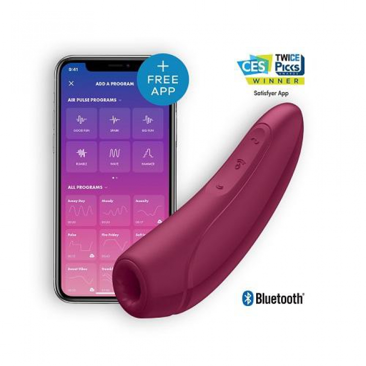 Satisfyer Curvy 1+ com App - Bordeux