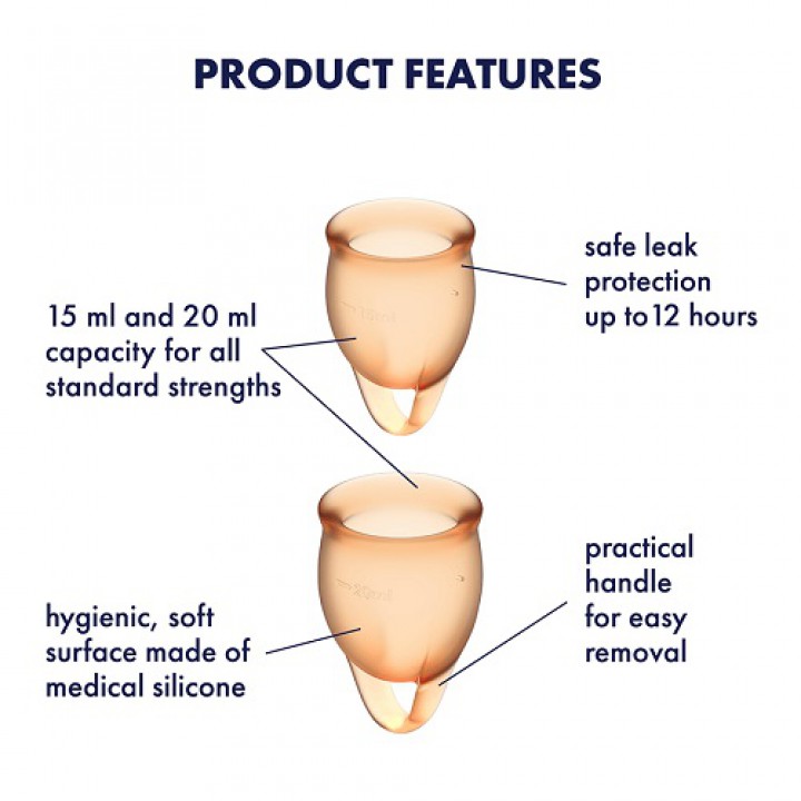 Copos Mestruais Satisfyer Feel Confident