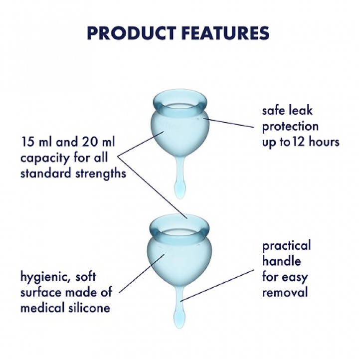 Copos Mestruais Satisfyer Feel Good