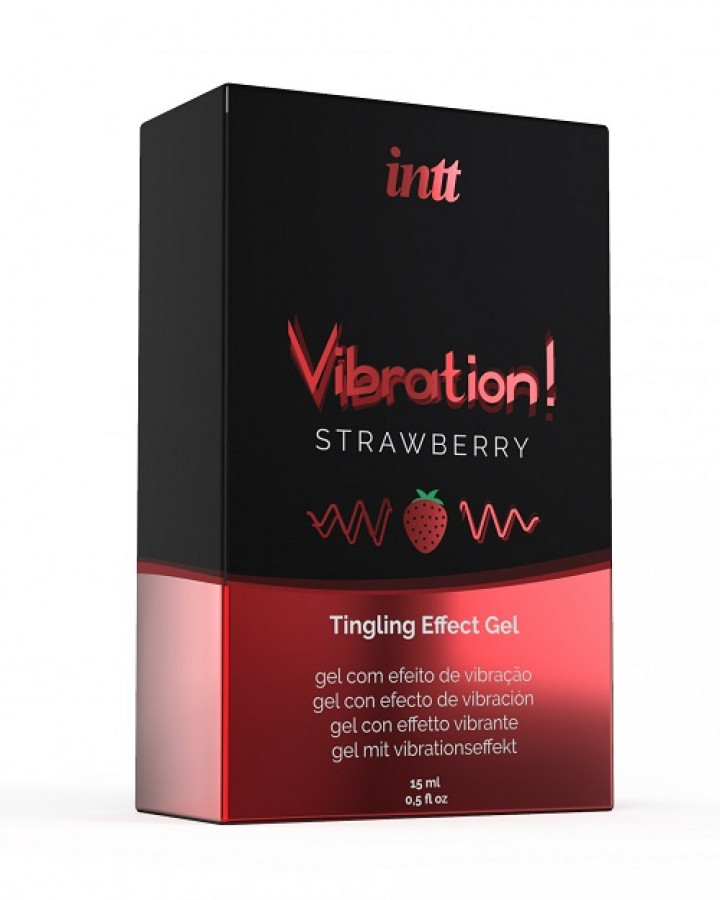 Vibrador Liquido Intt Vibration! Morango 15 ml