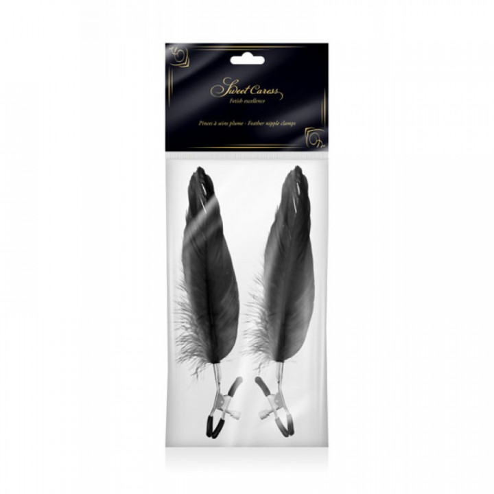 Pinças para Mamilos Sweet Caress - Pena de Ganso