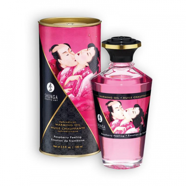Óleo de Massagem Afrodisíaco Shunga - Framboesa 100 ml