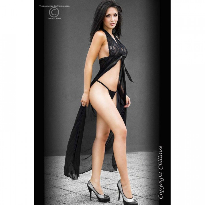 Babydoll Chilirose Longo Preto