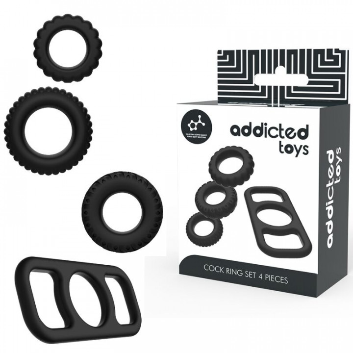 Anéis Addicted Toys Set 4