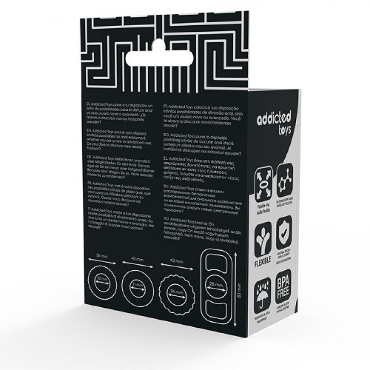 Anéis Addicted Toys Set 4