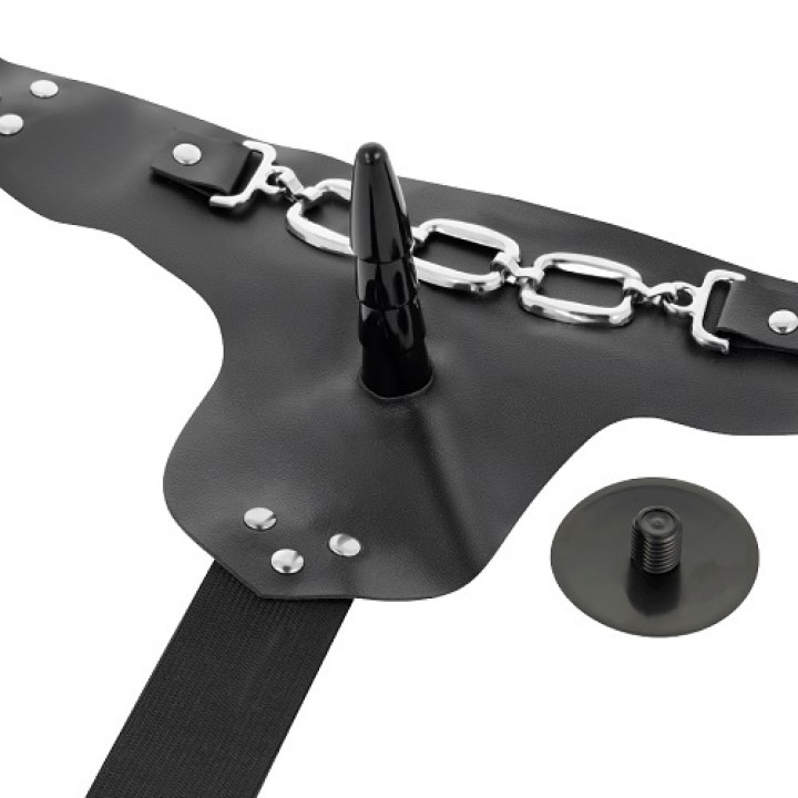 Strap On Com Vibração Harness Attraction George 19 cm