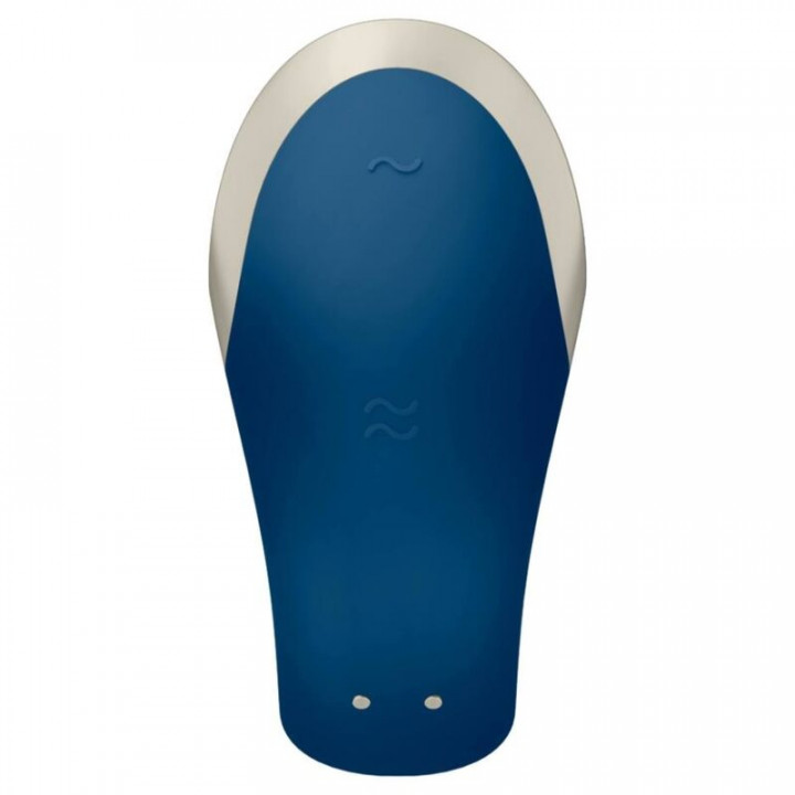 Satisfyer Luxury Double Love com App - Azul