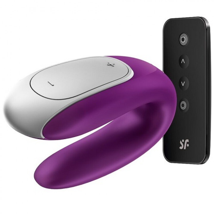 Satisfyer Double Fun com App - Roxo