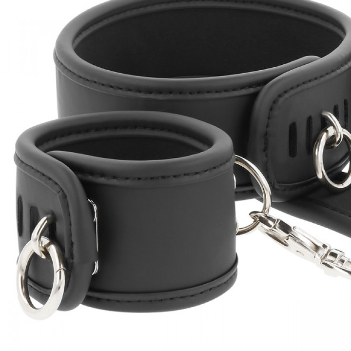 Coleira e Algemas Fetish Submissive - Bound Neck to Wrist Restraints II